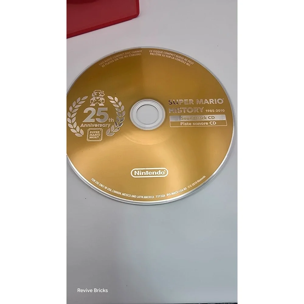 Super Mario History 1985-2010 25th Anniversary Disc & Case‎ Tested Working Great